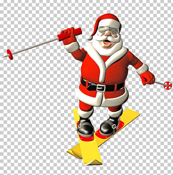 Santa Claus Skiing Illustration PNG, Clipart, Board, Boots, Cartoon, Cartoon Santa Claus, Christmas Ornament Free PNG Download