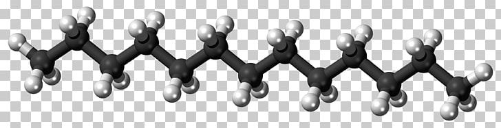 Molecule Ball-and-stick Model Decane Chemistry Alkane PNG, Clipart, Alkane, Alkene, Ballandstick Model, Black And White, Chemical Compound Free PNG Download
