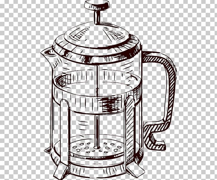 Coffee Cafe French Press Drawing PNG, Clipart, Cartoon Eyes, Coffee, Coffee Percolator, Green Tea, Kitchen Appliance Free PNG Download