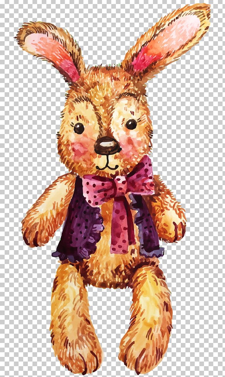 Doll Watercolor Painting Stuffed Toy PNG, Clipart, Animals, Animation, Bunny, Cartoon, Child Free PNG Download