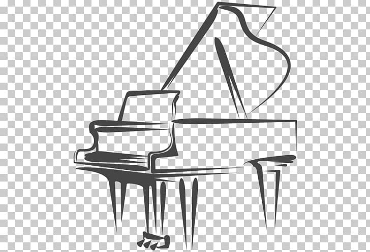 Piano Drawing PNG, Clipart, Angle, Black And White, Chair, Drawing, Furniture Free PNG Download