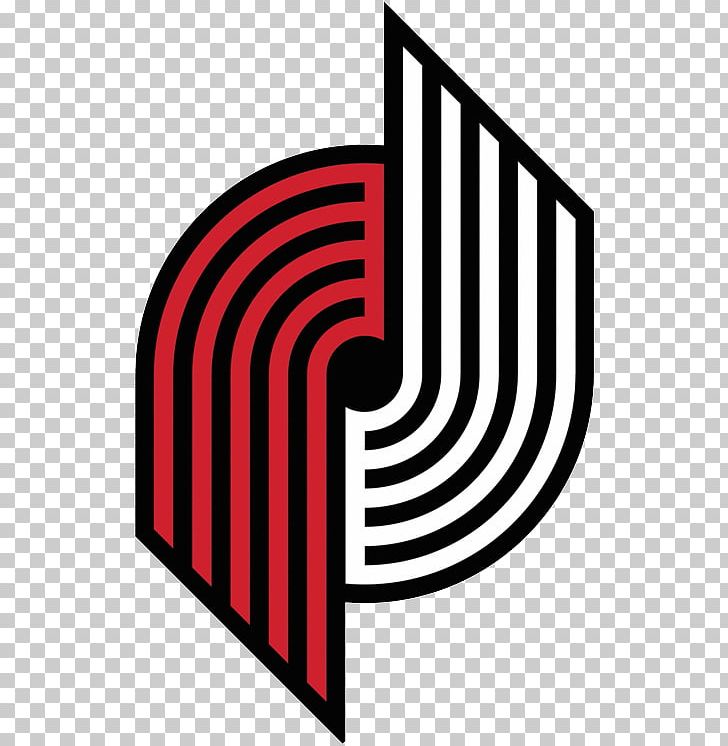 Portland Trail Blazers Logo NBA PNG, Clipart, Angle, Area, Black And White, Brand, Circle Free PNG Download