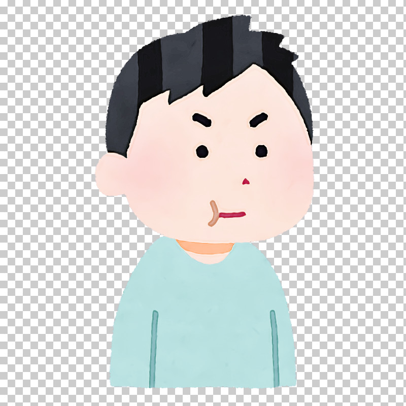 Cartoon Facial Expression Nose Cheek Child PNG, Clipart, Black Hair ...