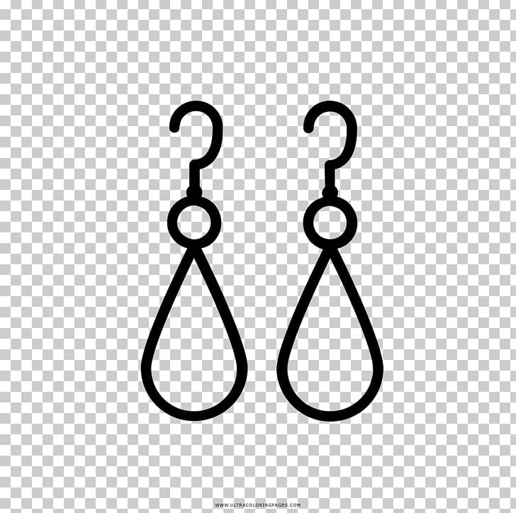 Earring Drawing Coloring Book Jewellery Black And White PNG, Clipart, Black And White, Body Jewellery, Body Jewelry, Circle, Coloring Book Free PNG Download