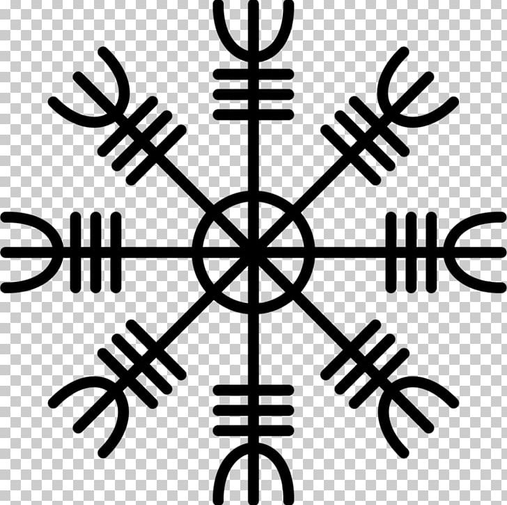 Logo Icelandic Magical Staves PNG, Clipart, Aegishjalmur, Art, Black And White, Business, Decal Free PNG Download