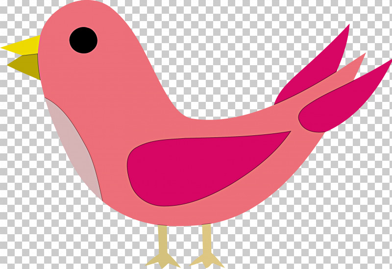 Bird Pink Beak Wing PNG, Clipart, Beak, Bird, Pink, Wing Free PNG Download