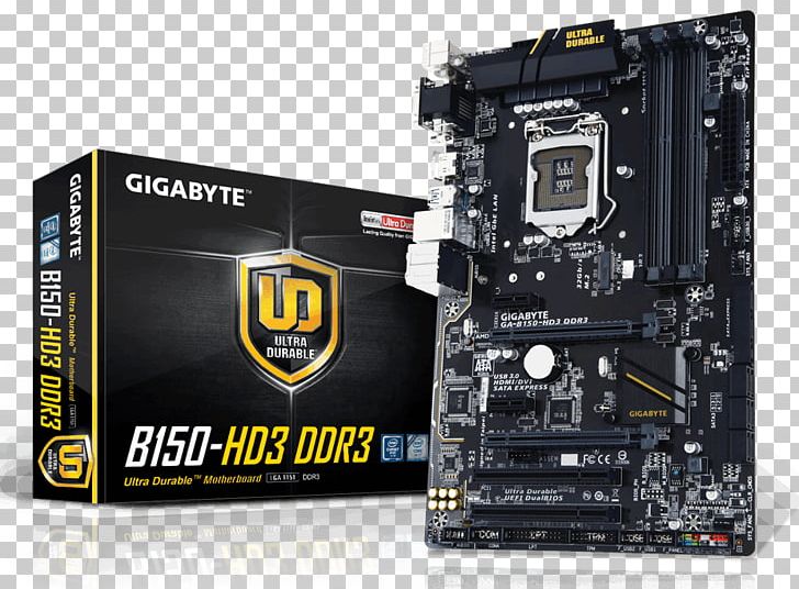 Intel Motherboard LGA 1151 Gigabyte Technology DDR3 SDRAM PNG, Clipart, Atx, Brand, Computer Component, Computer Cooling, Computer Hardware Free PNG Download