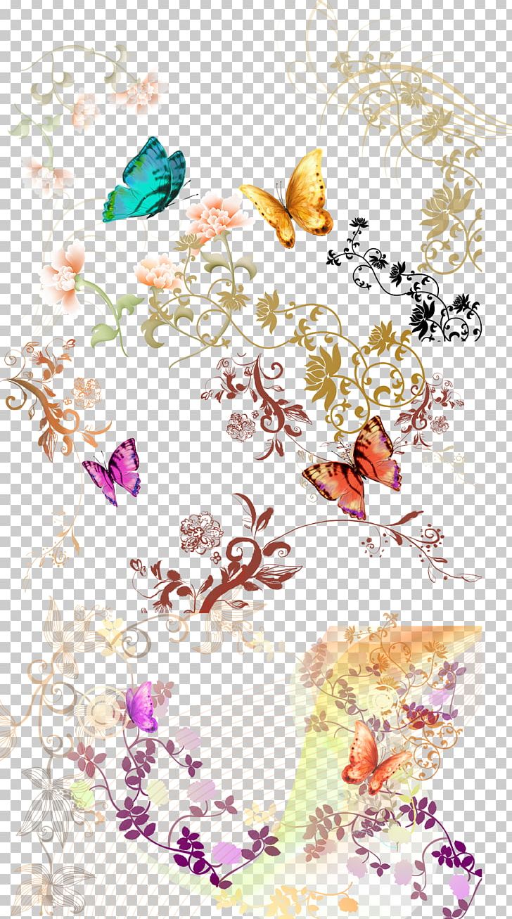 Butterfly Pattern PNG, Clipart, Art, Branch, Creative Arts, Encapsulated Postscript, Fictional Character Free PNG Download