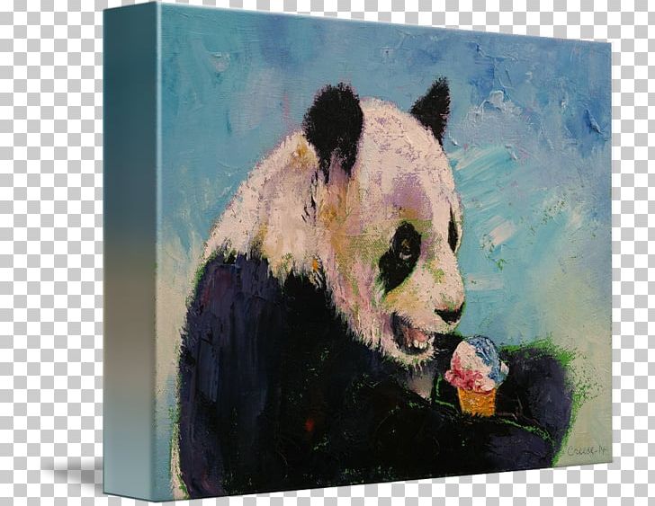 Ice Cream Cones Sundae Giant Panda Canvas Print PNG, Clipart, Art, Artist, Bear, Canvas, Canvas Print Free PNG Download