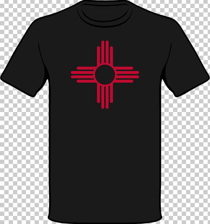 Zia Pueblo T-shirt Zia People Flag Of New Mexico Symbol PNG, Clipart, Active Shirt, Black, Brand, Clothing, Cross Free PNG Download