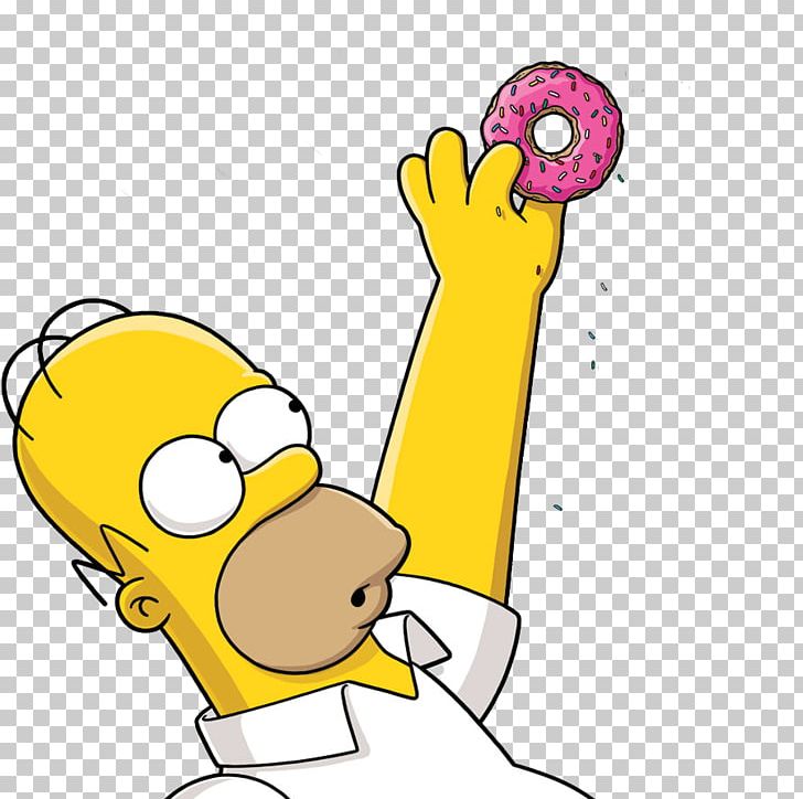 Homer Simpson Bart Simpson Donuts Computer Icons PNG, Clipart, Area, Artwork, Bart Simpson, Beak, Cartoon Free PNG Download