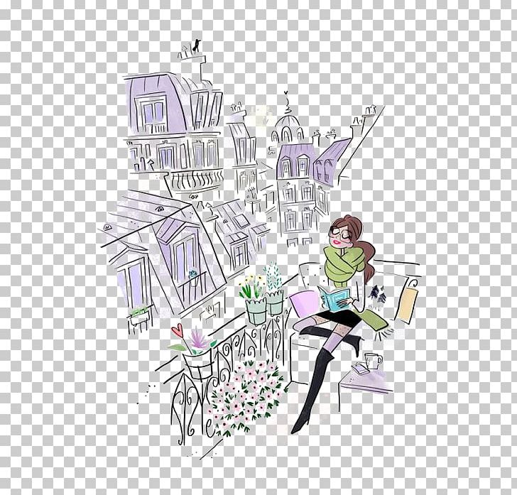La Cxe9libataire Illustrator Drawing Artists Portfolio Illustration PNG, Clipart, Anime Girl, Art, Artists Portfolio, Baby Girl, Building Free PNG Download