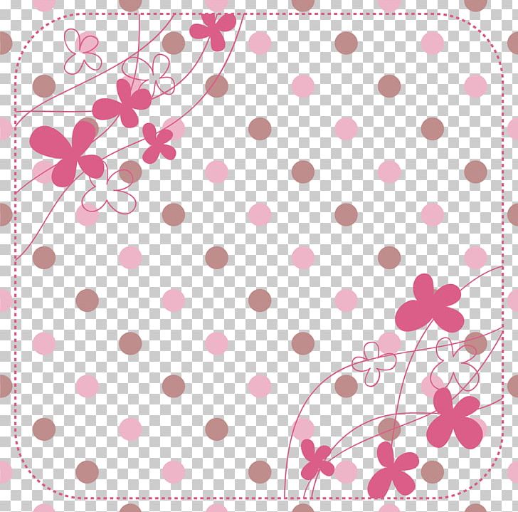 Hand Drawn Pink Flower Dots PNG, Clipart, Art, Atmosphere, Beautiful, Circle, Design Free PNG Download