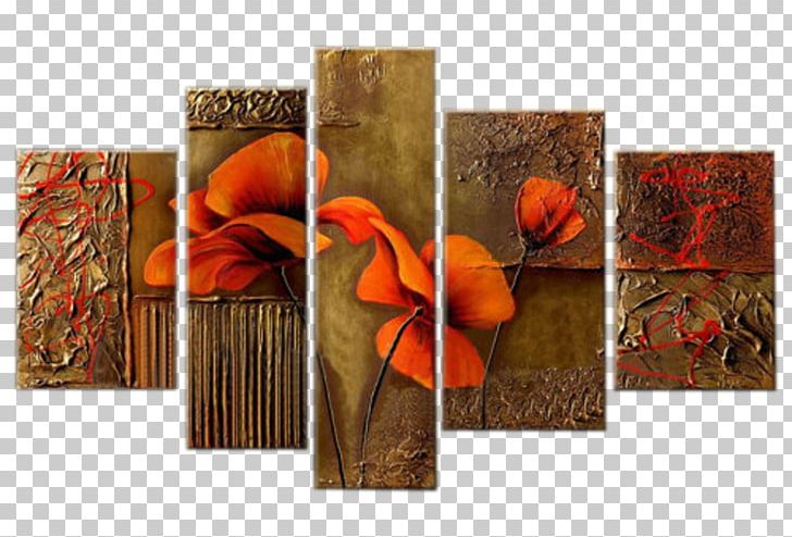 Poppy Flowers Oil Painting Canvas Print Art PNG, Clipart, Abstract Art, Canvas, Composition, Contemporary Art, Decorative Arts Free PNG Download