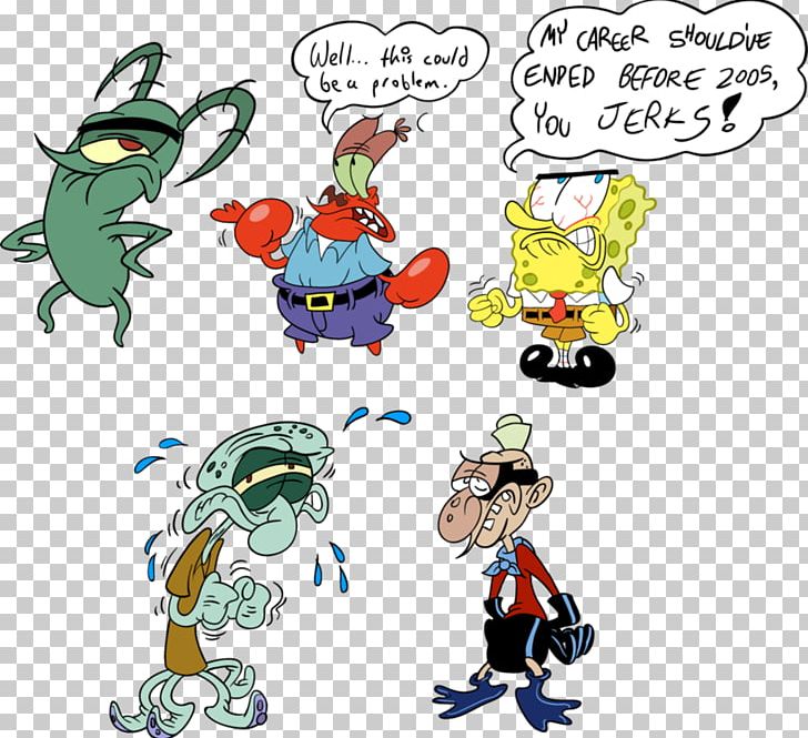 Patrick Star Mr. Krabs Plankton And Karen Squidward Tentacles PNG, Clipart, Animal Figure, Art, Artwork, Cartoon, Fiction Free PNG Download