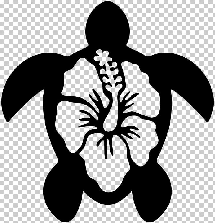Turtle Sticker Decal Hawaiian PNG, Clipart, Artwork, Black, Black And White, Bumper Sticker, Die Cutting Free PNG Download