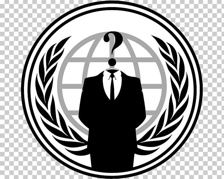 Anonymous Logo Decal Desktop PNG, Clipart, Area, Art, Black, Black And White, Brand Free PNG Download