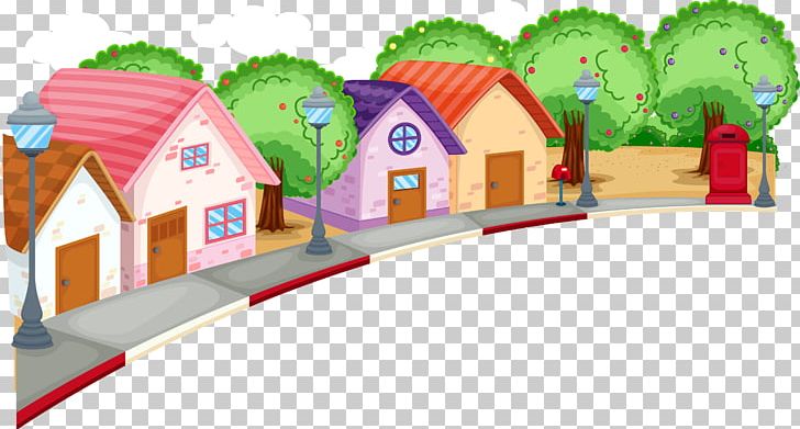 Neighbourhood Cartoon Stock Illustration Illustration PNG, Clipart, Area, Balloon Cartoon, Boy Cartoon, Building, Cartoon Character Free PNG Download