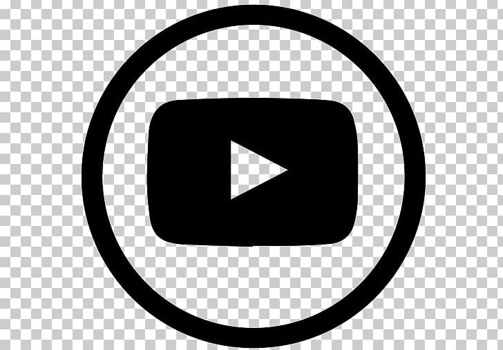 YouTube Computer Icons Social Media PNG, Clipart, Area, Black, Black And White, Brand, Circle Free PNG Download