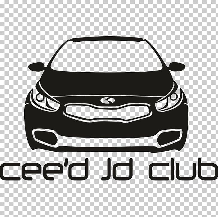 Kia Ceed Car Kia Motors Sticker PNG, Clipart, Automotive Design, Automotive Exterior, Black And White, Brand, Bumper Free PNG Download