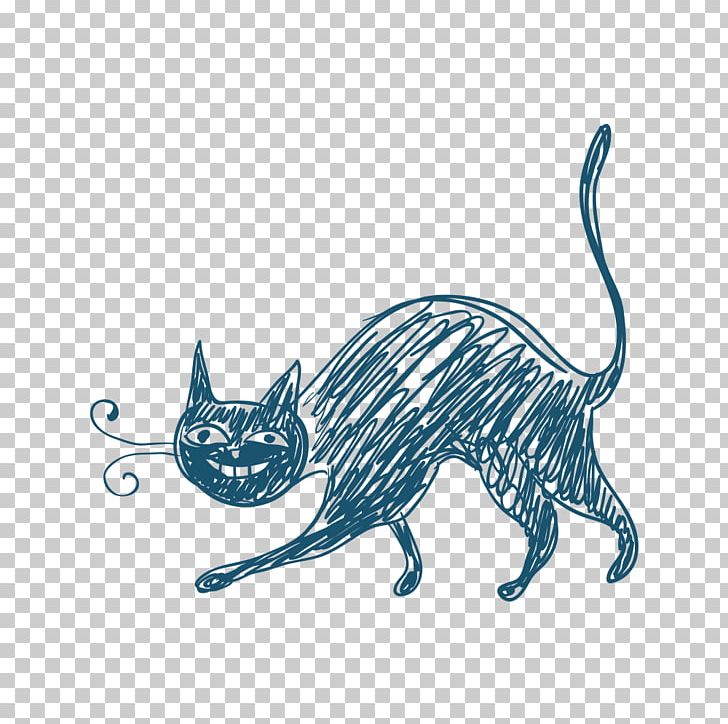 Kitten Tabby Cat Whiskers Illustration PNG, Clipart, Abstract Lines, Animals, Art, Blue, Carnivoran Free PNG Download