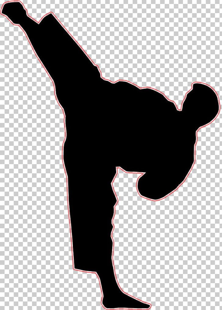 Martial Arts Kick Coup De Pied Latéral PNG, Clipart, Black And White, Clip Art, Coup, Hand, Joint Free PNG Download