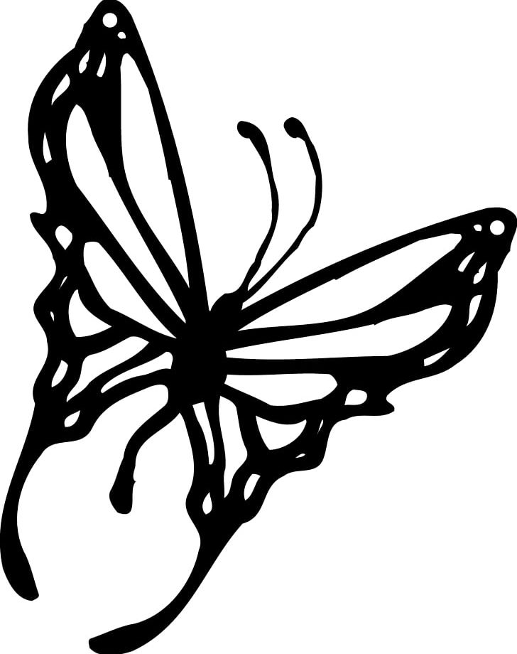 Monarch Butterfly Black And White PNG, Clipart, Artwork, Black, Black And White, Brush Footed Butterfly, Butterfly Free PNG Download
