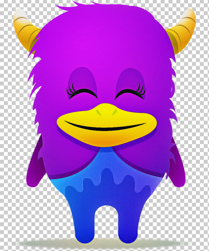 Cartoon Purple Violet Yellow Smile PNG, Clipart, Animation, Cartoon, Livestock, Magenta, Purple Free PNG Download