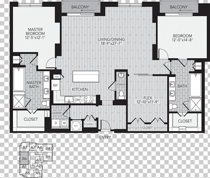 Floor Plan Studio Apartment House PNG, Clipart, Angle, Apartment, Area, Bedroom, Black And White Free PNG Download