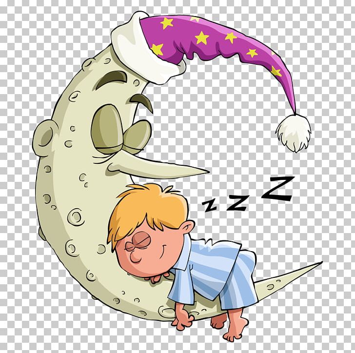 Sleep Cartoon Moon Illustration PNG, Clipart, Art, Babies, Baby, Baby Animals, Baby Announcement Card Free PNG Download