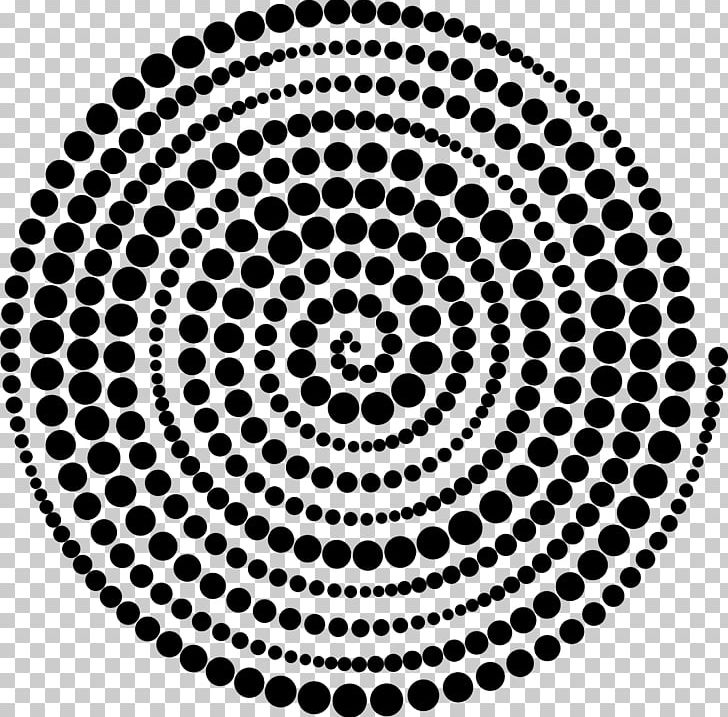 Spiral Circle Line Halftone PNG, Clipart, Area, Black And White, Circle, Circle Line, Concentric Objects Free PNG Download