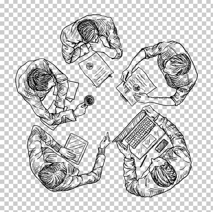 Teamwork Illustration PNG, Clipart, Angle, Arm, Black And White, Business, Business Analysis Free PNG Download