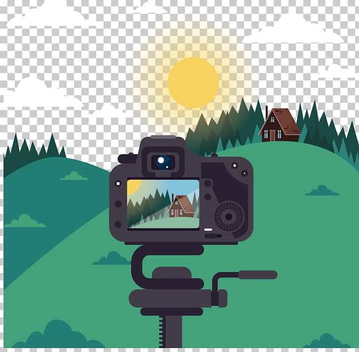 Photography Illustration PNG, Clipart, Camera Icon, Camera Logo, Camera Vector, Clouds, Grass Free PNG Download