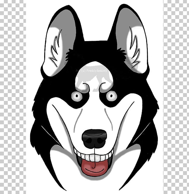 Siberian Husky Dog Breed Puppy Smile PNG, Clipart, Art, Artwork, Black, Black And White, Carnivoran Free PNG Download