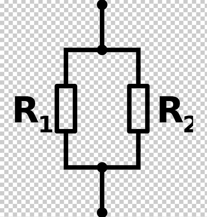 Electrical Network Resistor Electronics Series And Parallel Circuits Amplifier PNG, Clipart, Amplifier, Angle, Area, Black And White, Circuit Free PNG Download