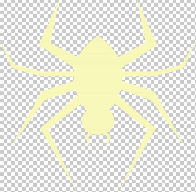 Arachnid Insect Yellow Symmetry Line PNG, Clipart, Arachnid, Biology, Cell Membrane, Halloween, Insect Free PNG Download