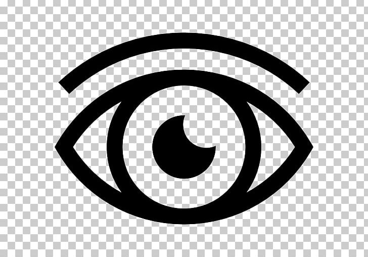 Computer Icons Eye Sense Encapsulated PostScript PNG, Clipart, Area, Black, Black And White, Brand, Circle Free PNG Download