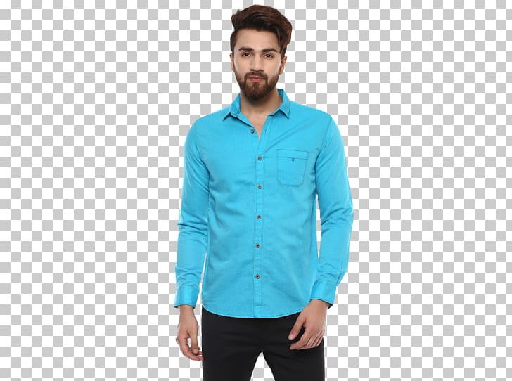 T-shirt Mufti Clothing Online Shopping PNG, Clipart, Abdomen, Aqua, Blue, Button, Casual Free PNG Download