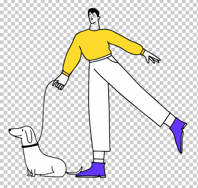 Walking The Dog PNG, Clipart, Fashion, Joint, Line Art, Meter, Shoe Free PNG Download