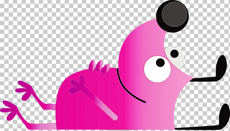 Pink Cartoon Animation Magenta Smile PNG, Clipart, Animation, Cartoon, Cute Cartoon Dog, Magenta, Paint Free PNG Download