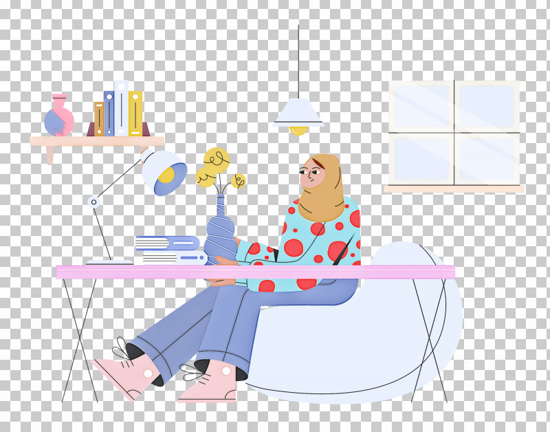 Work Home Working From Home PNG, Clipart, Behavior, Cartoon, Furniture, Home, Human Free PNG Download