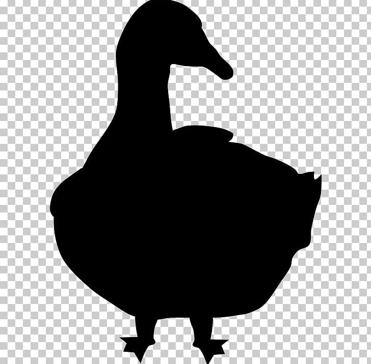 Goose Silhouette PNG, Clipart, Animal, Animals, Beak, Bird, Black And White Free PNG Download