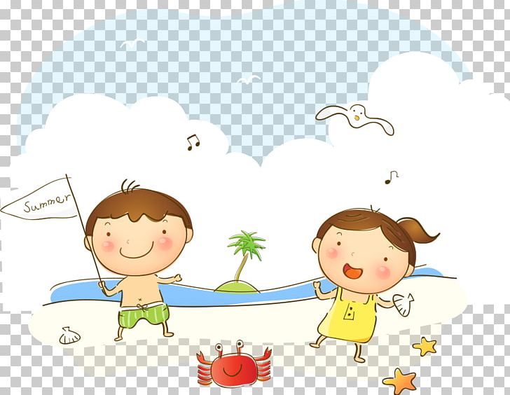 Illustration Sea Design Child Beach PNG, Clipart, Beach, Boy, Cartoon, Child, Coast Free PNG Download