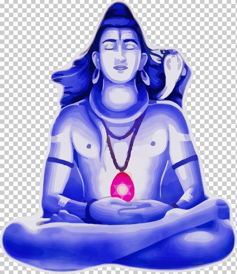 Meditation Sitting Electric Blue Statue Physical Fitness PNG, Clipart, Electric Blue, Happy Shivaratri, Lord Shiva, Maha Shivaratri, Meditation Free PNG Download