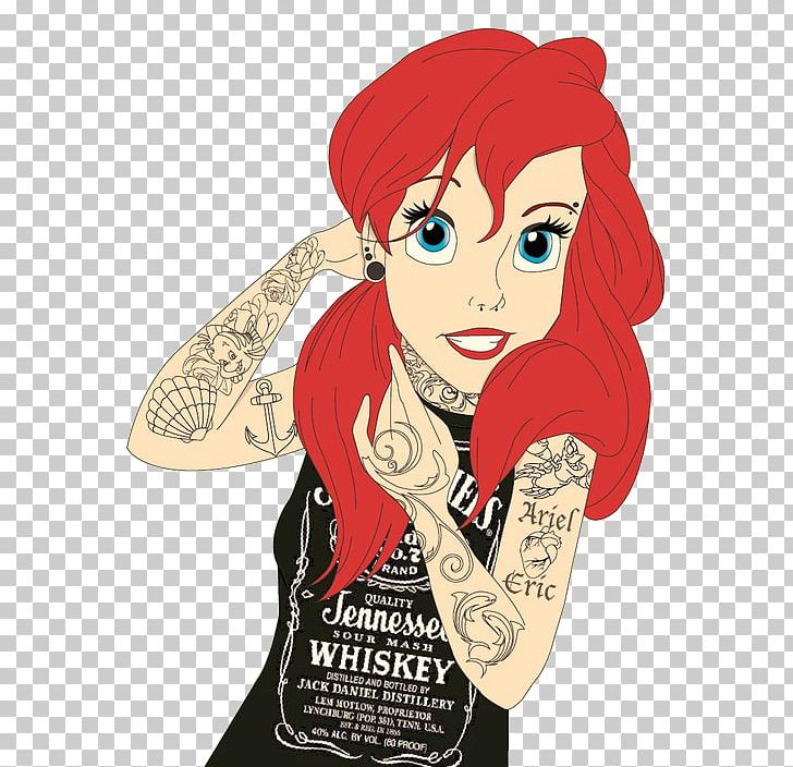 Ariel Jack Daniel's Whiskey The Little Mermaid Punk Rock PNG, Clipart, Punk Rock, The Little Mermaid, Whiskey Free PNG Download