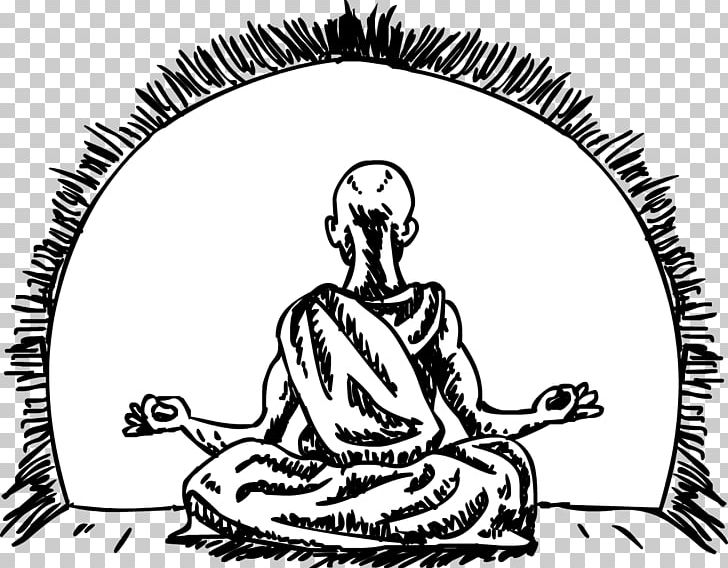 Meditation Yoga Illustration Buddhism PNG, Clipart, Art, Artwork, Black And White, Buddhism, Cloud Management Free PNG Download