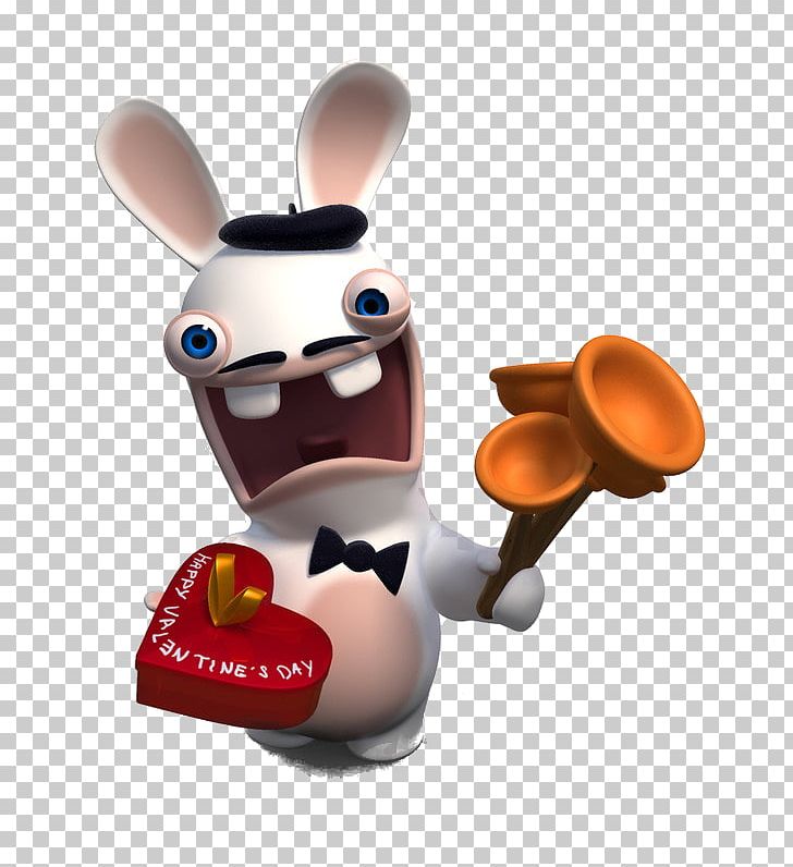 Rayman Raving Rabbids 2 Rabbids Go Home Rabbit Rayman Raving Rabbids: TV Party PNG, Clipart, Animals, Domestic Rabbit, Figurine, Game, Lapin Free PNG Download