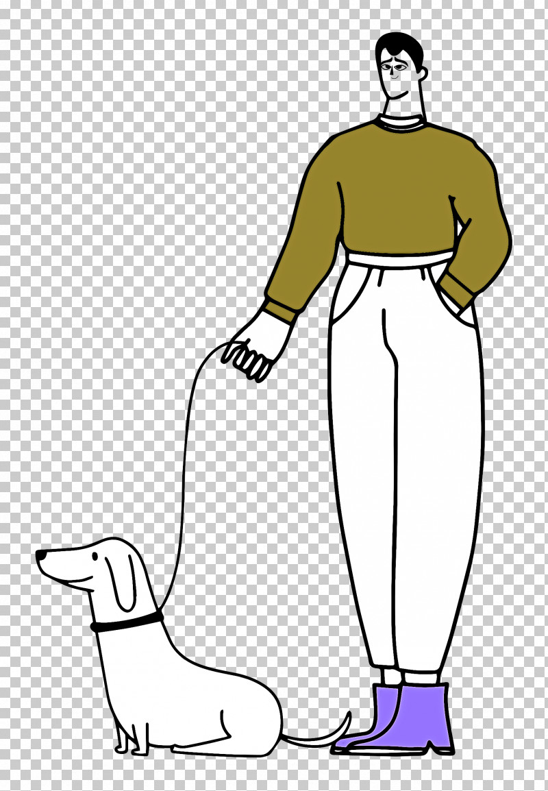 Walking The Dog PNG, Clipart, Dress, Human, Joint, Line Art, Meter Free PNG Download