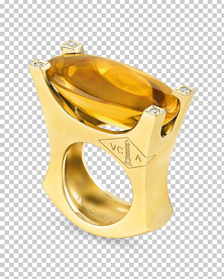 Ring Gold Citrine Van Cleef & Arpels Diamond PNG, Clipart, Amber, Carat, Citrine, Cocktail Painting, Colored Gold Free PNG Download