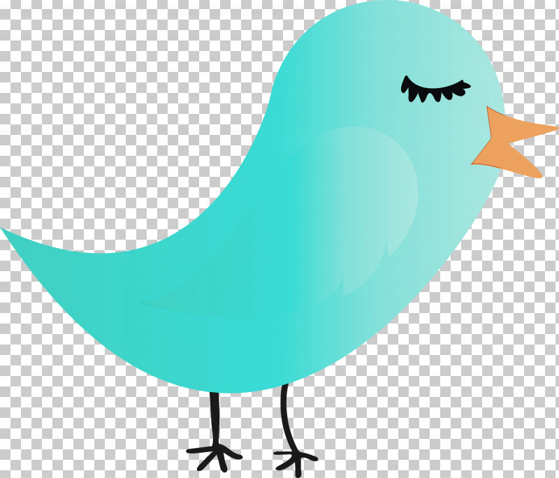 Cartoon Turquoise Bird Beak Turquoise PNG, Clipart, Beak, Bird, Cartoon, Cartoon Bird, Cute Bird Free PNG Download